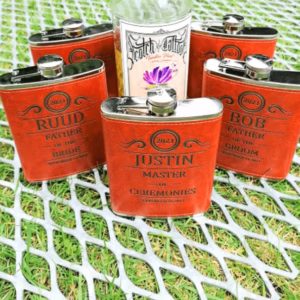 Gegraveerde heupflacon met leuke tekst of ontwerp